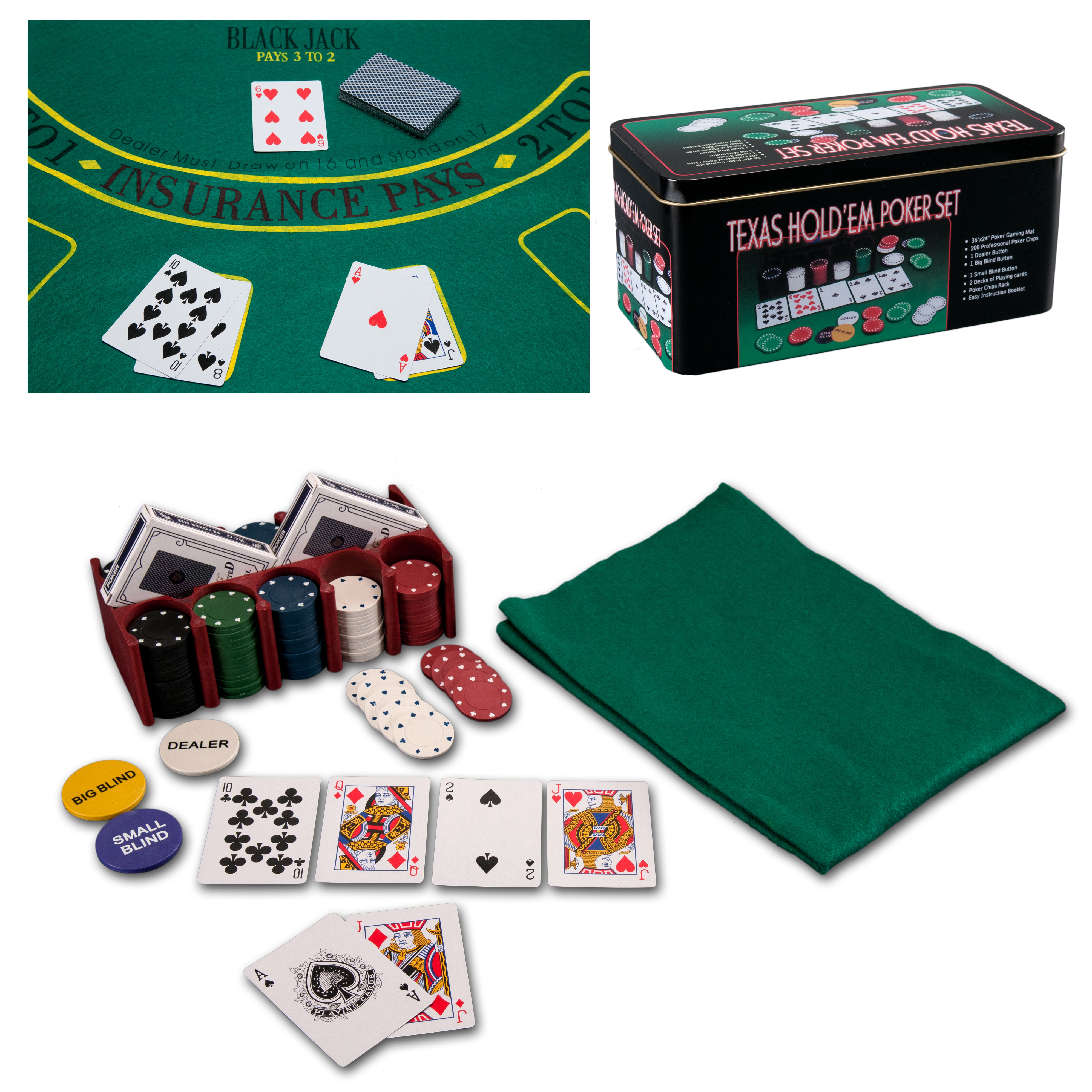 tailor Specified Misunderstand Set Poker Texas 200, jetoane si carti