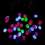 Instalatie 40 LED-uri statice Holly, multicolor, 5 m