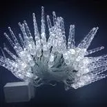 Instalatie 20 LED-uri  Holly, model turturi, 3.5 m, lumina alba
