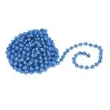 Sirag margele decorative Holly, albastru, 3 m x 10 mm