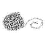 Sirag margele decorative Holly, argintiu, 3 m x 10 mm