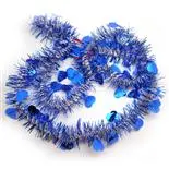 Beteala decorativa Holly, cu inimoare, 5 cm x 2 m, Albastru