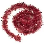 Beteala decorativa Holly cu stelute 6cm x 2m rosu