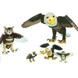 Set Puzzle 3D BLOCKS Vultur&Bufnita