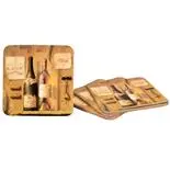 Set suport pluta pahare Gemma 4 bucati vintage