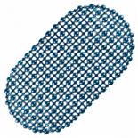 Covoras de baie antiderapant, oval, 67X37cm, albastru