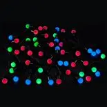 Instalatie 40 LED-uri globulare Holly, multicolor, 5 m