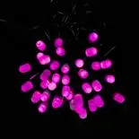 Instalatie 40 LED-uri statice Holly, lila, 5m