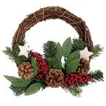 Coronita cu stelute Holly, 25.5 cm