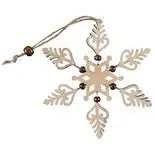Stea decorativa Holly, lemn