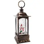 Felinar decorativ Holly, cu ventilator si iluminare LED, om de zapada si pinguin