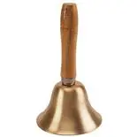 Clopotel Holly, din cupru cu maner de lemn, 14.5 cm