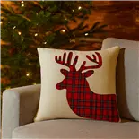 Husa de perna decorativa de Craciun Reindeer, 43 x 43 cm, Holly
