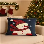 Husa de perna decorativa de Craciun Snowman, 43 x 43 cm, Holly