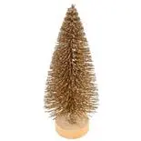 Decoratiune de Craciun bradut Holly,15cm auriu