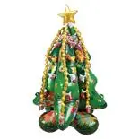 Decoratiune 4D Brad de Craciun, Holly,  balon folie 4D, 145x105cm