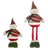 Decoratiune Snowman Design Holly, multicolor, cu inaltime reglabila 45-69 cm