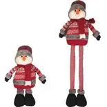 Decoratiune Snowman Design Holly, multicolor, cu inaltime reglabila 43-76 cm