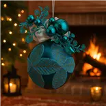 Glob Holly Giant, 20 cm, turquoise