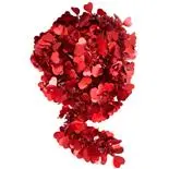 Beteala mata cu inimioare Holly, 8cm x 2m, rosu