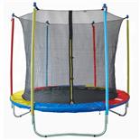 Trambulina ACTION® HQ 427 cm cu plasa de protectie interioara si scara multicolora