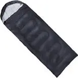 Sac de dormit plic cu gluga Action One La Paz, 210x75 cm, negru
