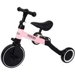 Tricicleta transformabila in bicicleta fara pedale Action One Coral, roz