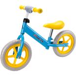 Bicicleta fara pedale pentru copii Action One Happy Baby, 12 inch, bleu/ galben