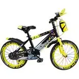 Bicicleta copii 6-9 ani cu roti ajutatoare si bidon pentru apa in suport Super Nova, 20 inch, verde