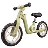 Bicicleta fara pedale pentru copii Action One Little Dino, 12 inch, vernil