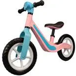 Bicicleta fara pedale cu lumini si muzica Rider, 12 inch, roz