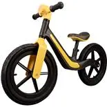 Bicicleta fara pedale cu lumini si muzica Rider, roti gonflabile de cauciuc 14 inch,negru/portocaliu