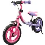 Bicicleta fara pedale Action One Joy, cu frana,12 inch, mov cu roz