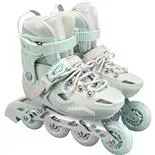 Role reglabile Action One Pastel Mint Green, roti luminoase din silicon, sina aluminiu,mar M (32-35)
