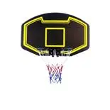Panou de baschet Action One cu inel cu amortizor 112x72 cm, negru galben