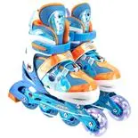 Role reglabile Action One Astro Space, roti luminoase, M(35-38), albastru