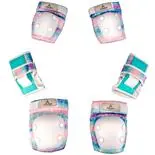 Set protectii copii Action One Candy, genunchiere, cotiere si aparatori incheieturi, marimea M, blue