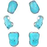 Set protectii copii Action One Joy, genunchiere, cotiere si aparatori incheieturi, marimea S, blue